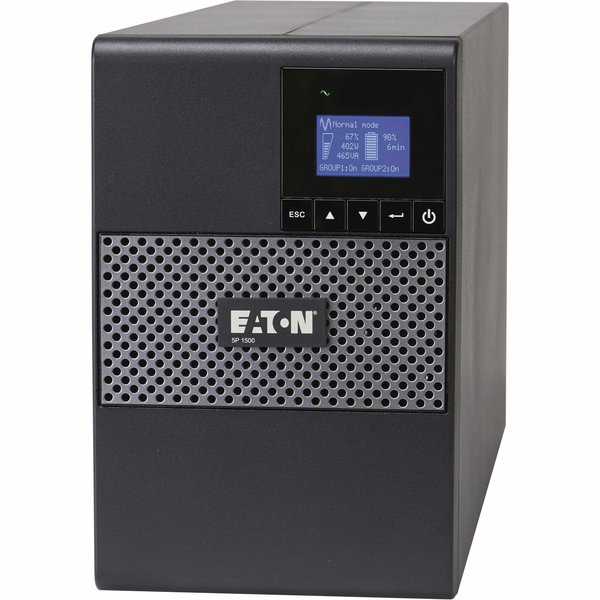 Eaton UPS System, 1440VA, 8 Outlets, Tower, Out: 120V AC , In:120V AC 5P1500